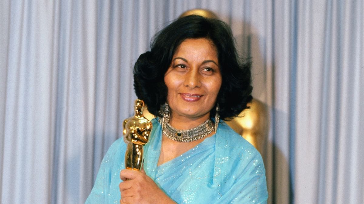 Costume designer Bhanu Athaiya, the first Indian to win an Oscar,  took home the award for her work in 'Gandhi'. Credit: Bettmann Archive