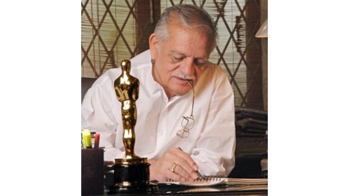 Veteran lyricist Gulzar won the Oscar for  Best Original Song for  'Jai Ho' from the film 'Slumdog Millionaire'. Credit: Prasar Bharati