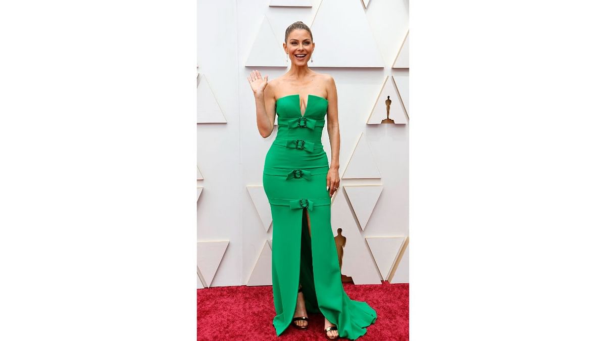 Maria Menounos looked stunning in a green outfit. Credit: Reuters Photo