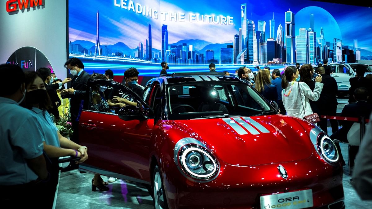 The Bangkok International Motor Show saw thousands of car enthusiasts thronging the stands where electric vehicles (EVs) were showcased. Credit: Reuters Photo