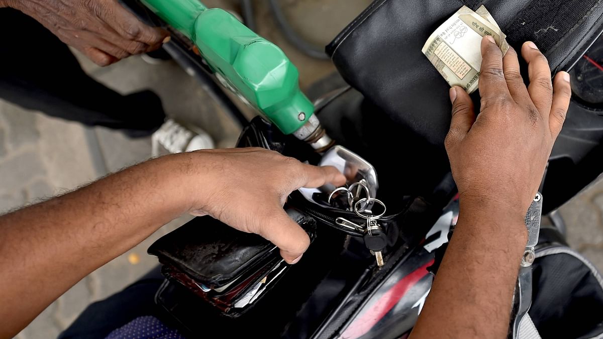 Petrol and diesel in Chennai cost Rs. 106.69 and Rs. 96.76 respectively. Credit: PTI Photo