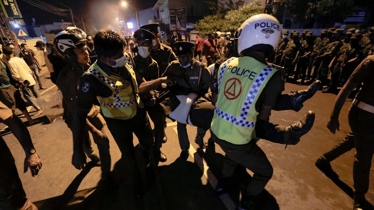 At least two dozen police personnel were injured in the clashes, an official said, declining to comment on the number of protesters hurt. Credit: Reuters photo