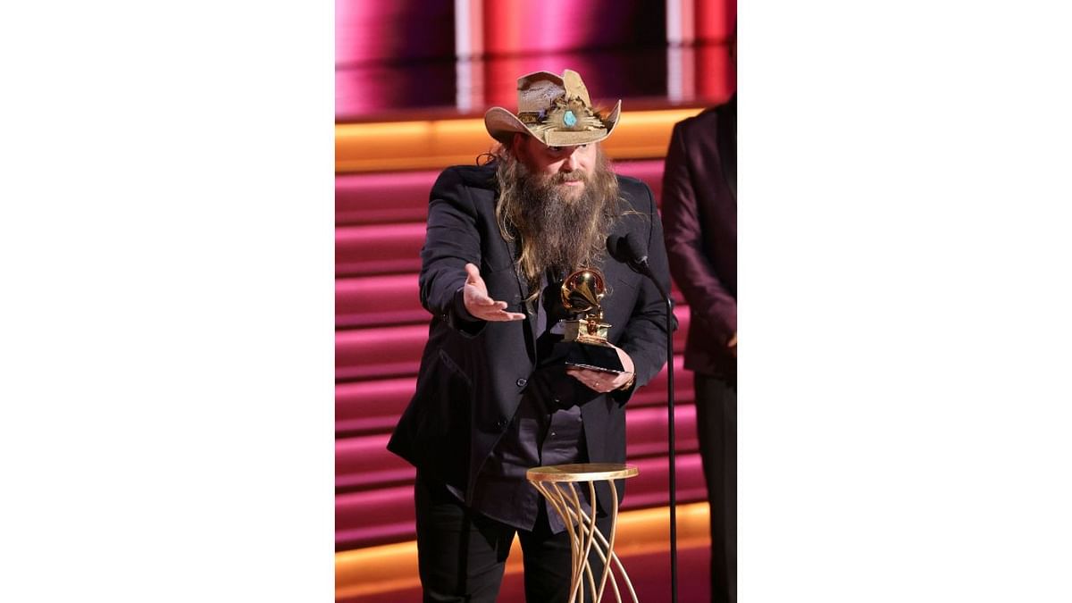 Best Country Album: Chris Stapleton, 'Starting Over'. Credit: AFP Photo