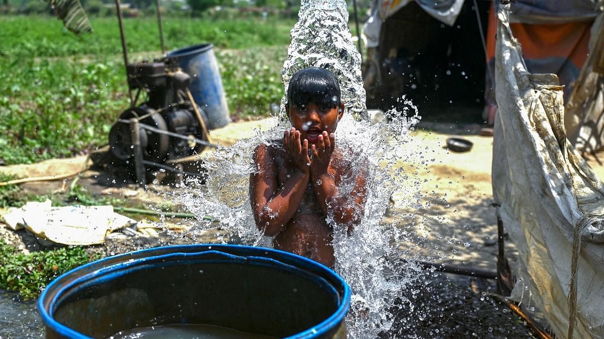 No relief from the sweltering heat is in sight for at least a week. Parts of the national capital have been reeling under a heatwave since March last week with their maximum temperature hovering above 40 degrees Celsius. Credit: AFP Photo