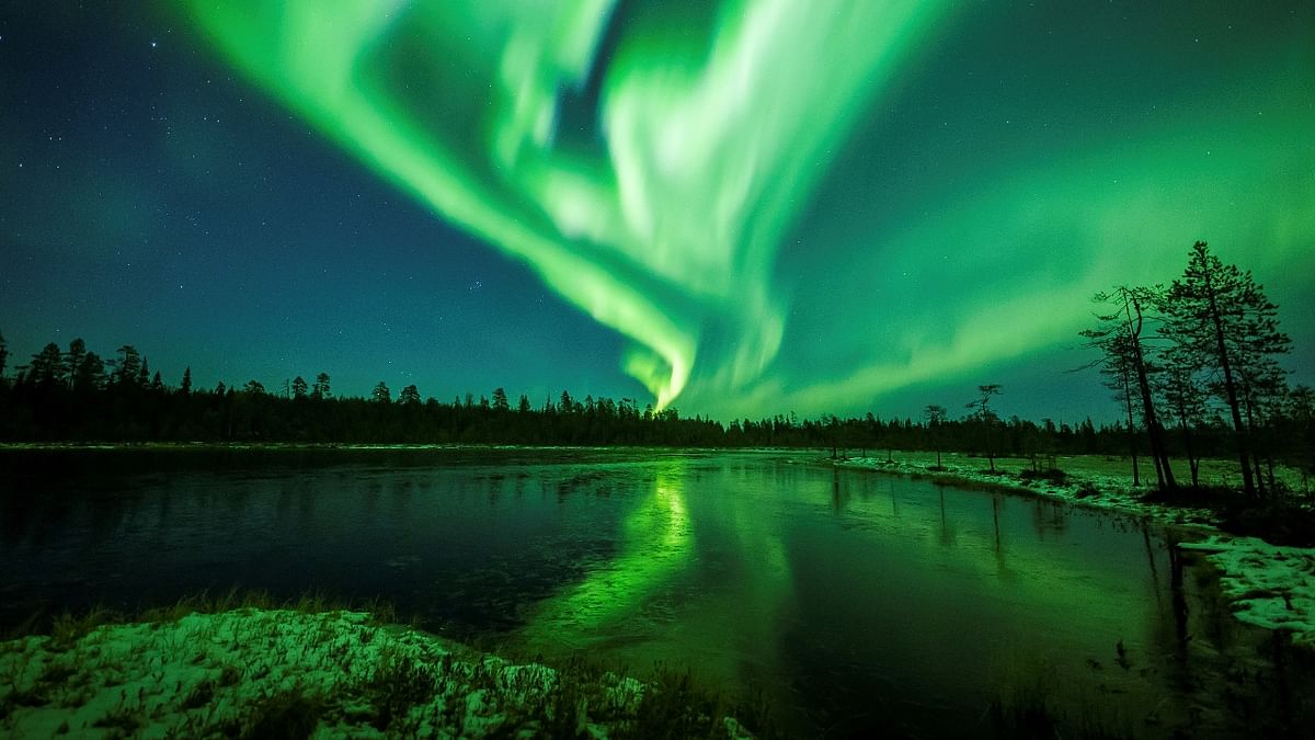 Fairbanks in US, a two-hour drive from the park, is also a great spot to view amazing light shows, thanks to its location in the auroral oval, an area around the North Pole. Credit: Reuters Photo