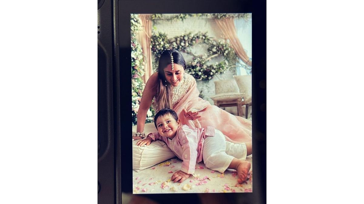 An adorable picture of Kareena with her bundle of joy, Jeh. Credit: Instagram/kareenakapoorkhan