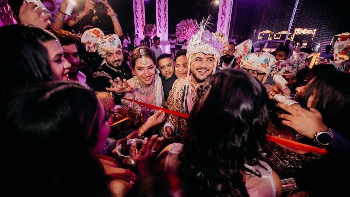 Singer Millind Gaba during his wedding. Credit: Dipak Studios