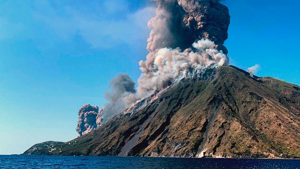 Italy’s Stromboli is one of the most active volcanoes in the world and it has reportedly been spewing ash and lava continuously since 1932. Credit: AP Photo