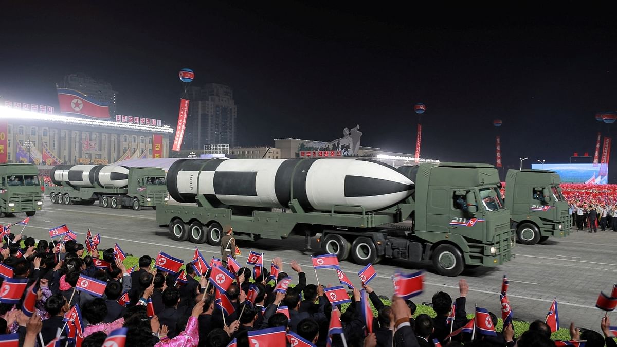 Nuclear missiles on display at North Korea parade; see pics