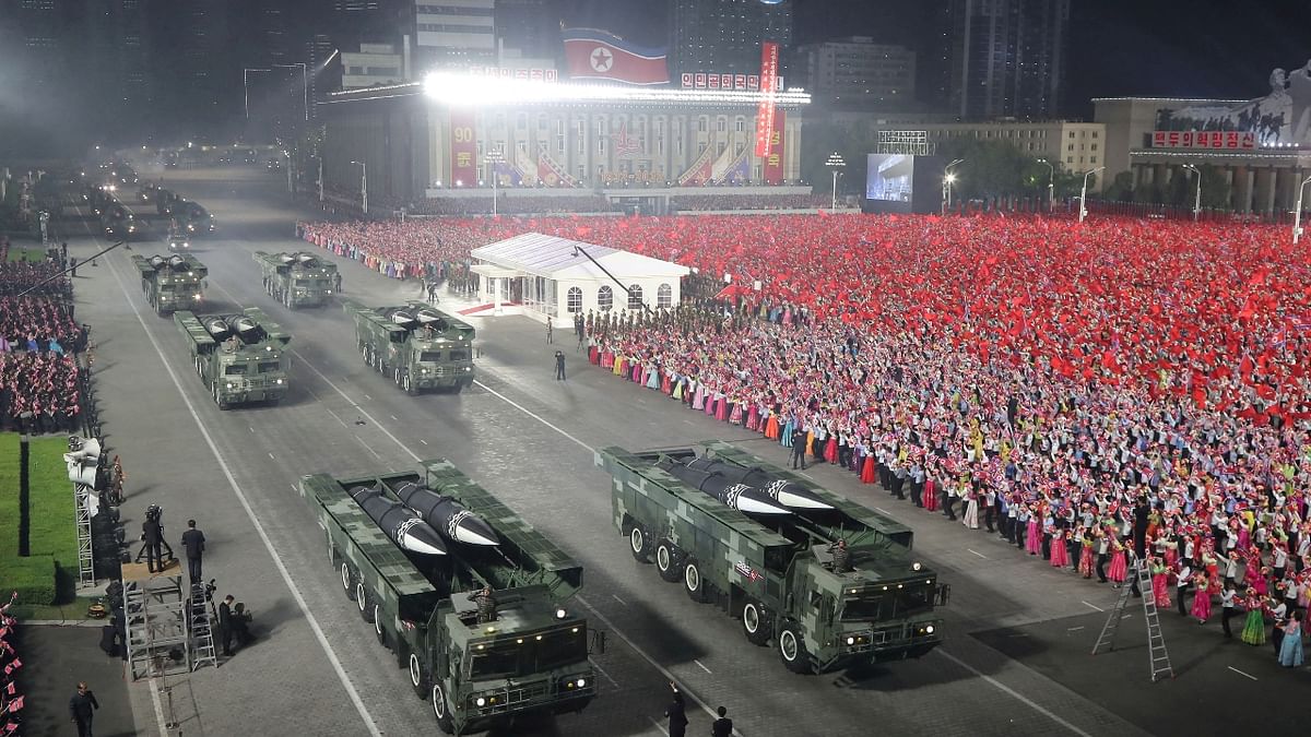 Seoul and Washington have hoped to bring Kim back to the negotiating table, but the military parade was a strong indication that diplomacy will not happen quickly, analysts said. Credit: Reuters Photo
