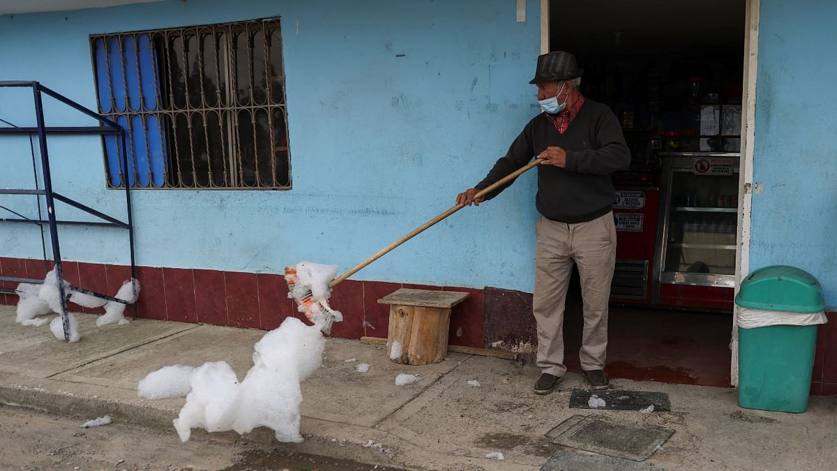 This foam ripe with chemicals and pollutants are both damaging to the environment and anyone exposed. Credit: Reuters Photo