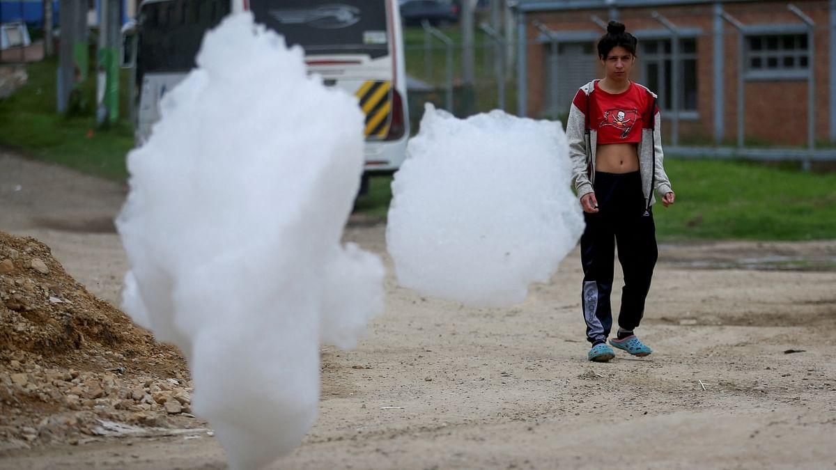 Pollution in the local river has gotten so worse that toxic foam has begun to form in building-sized piles. Credit: Reuters Photo