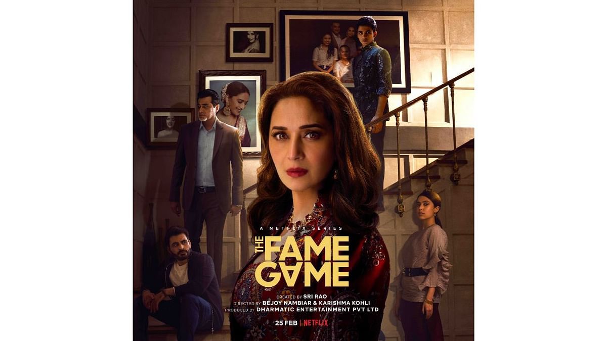 The Fame Game: This eight-episode series chronicles the life of a movie star Anamika Anand, played by Madhuri Dixit Nene, who suddenly goes missing and the facade quickly begins to crumble. Credit: Netflix India