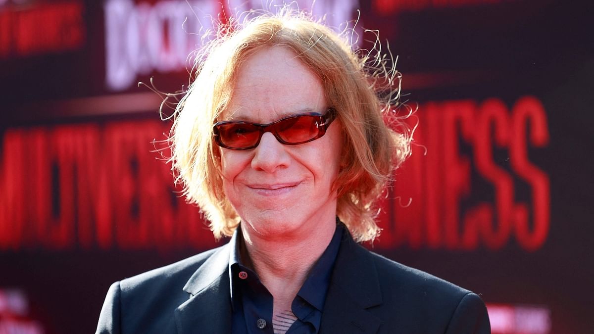 US musician Danny Elfman looked dapper in black suit. Credit: AFP Photo