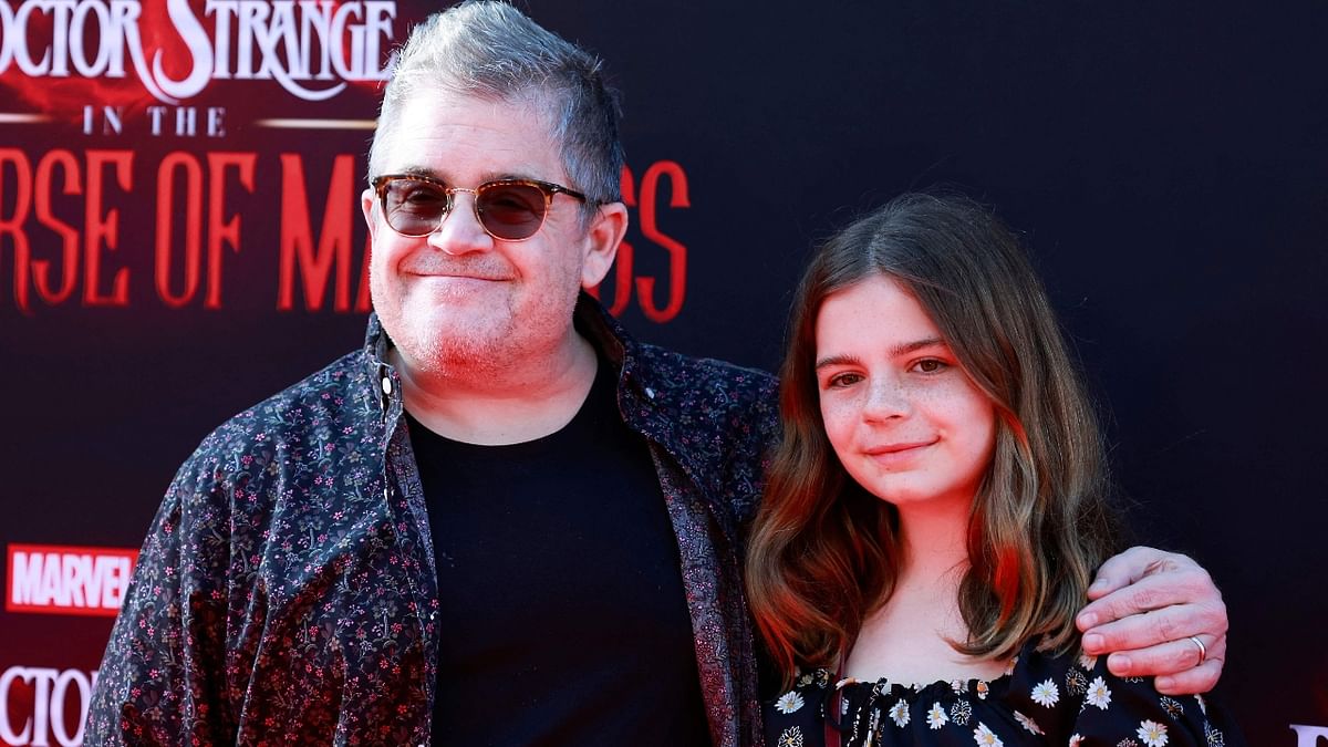 US actor Patton Oswalt graced the event with his daughter Alice Rigney Oswalt. Credit: AFP Photo