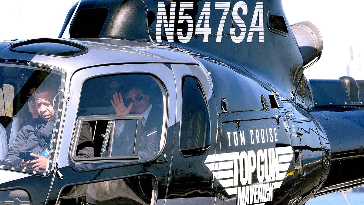 Tom Cruise departs after gracing the world premiere of