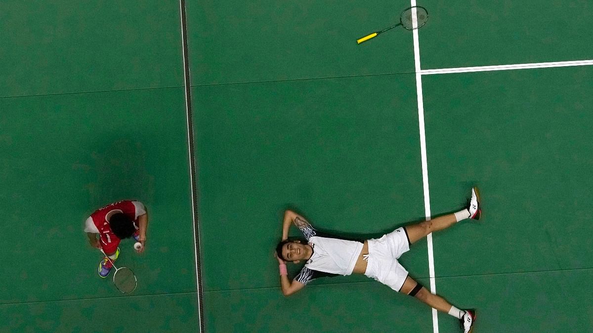 India was already 2-0 up in the tournament with Lakshya Sen defeating Anthony Ginting in the first singles match and then Satwiksairaj Rankireddy and Chirag Shetty defeating Mohammad Ahsan and Kevin Sukamuljo in the doubles. Credit: AP Photo