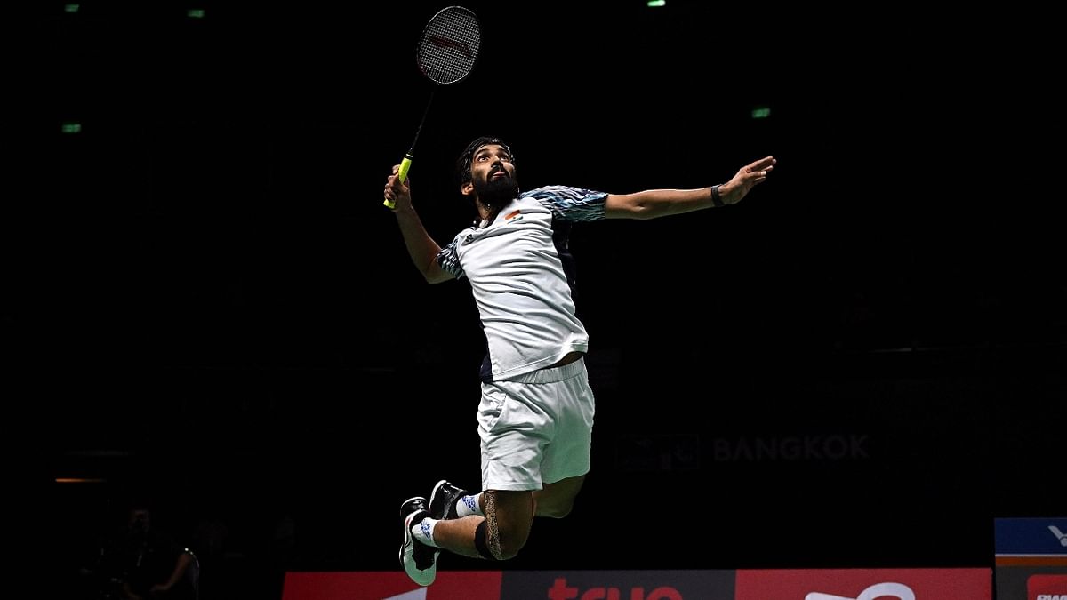 The in form Srikanth took full advantage, bearing down relentlessly on Christie in the second game. Credit: AFP Photo