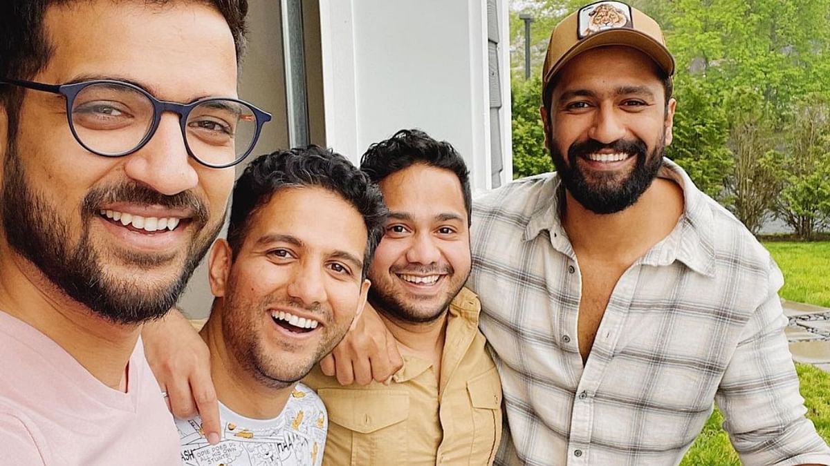 Vicky Kaushal completed his studies before stepping into the glamour world. He holds an engineering degree in Electronics and Telecommunications from Mumbai's Rajiv Gandhi Institute of Technology in 2009. In this photo, Vicky is seen with his classmates. Credit: Instagram/vickykaushal09