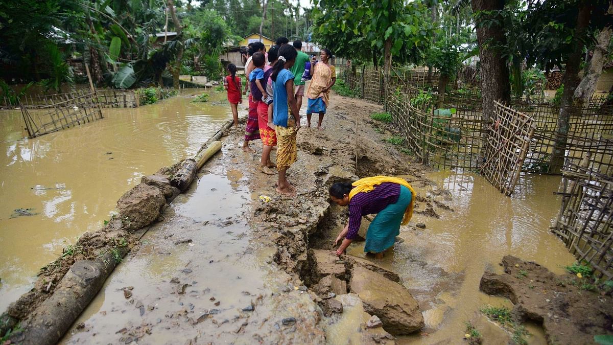 Over 500,000 people have reportedly fled their homes in Assam to escape heavy floods triggered by pre-monsoon rains that killed seven. Credit: PTI Photo