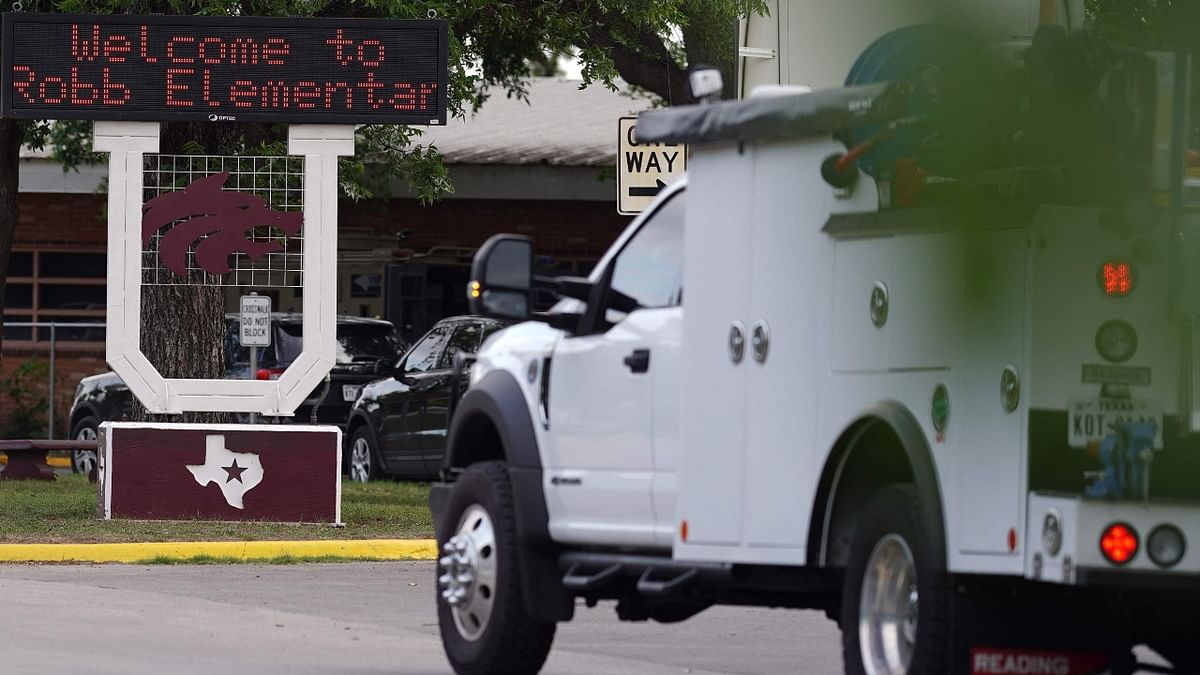 The massacre took place just before noon at Robb Elementary School, where second through fourth-graders in Uvalde, a small city west of San Antonio, were preparing to start summer break this week. Credit: AFP Photo