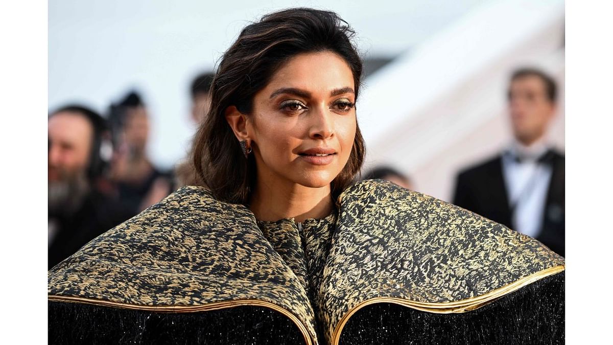 Deepika Padukone wowed all with her latest outing at the ongoing 75th Cannes Film Festival in a Louis Vuitton dress. Credit: AFP Photo