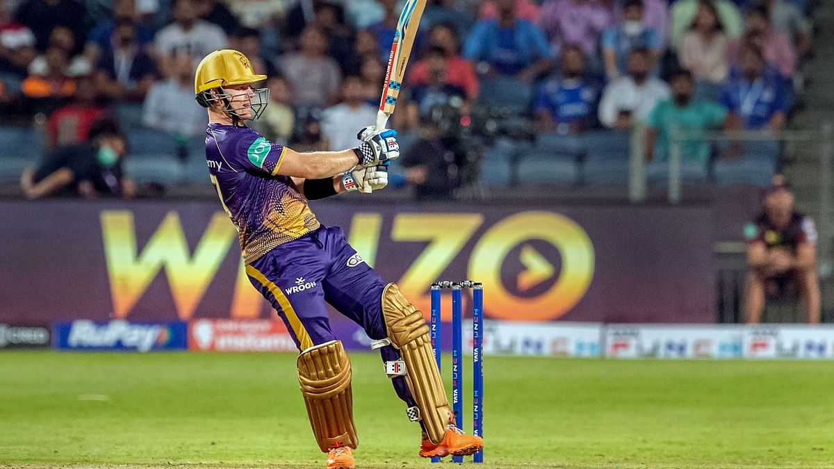 Kolkata Knight Riders' Pat Cummins bid adieu to the team midway due to a minor hip injury. Cummins had picked seven wickets in five games this season. He returned to Sydney to complete his recovery ahead of the one-day international and test series in Sri Lanka. Credit: PTI Photo