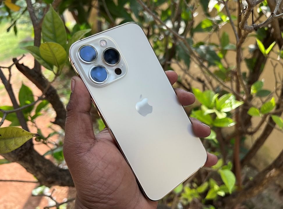 Apple iPhone 13 Pro was the fourth best selling mobile handset in the world  in Q1, 2022. It comes with triple-camera hardware and is backed A15 Bionic, most powerful mobile chipset in the industry. Credit: DH Photo/KVN Rohit