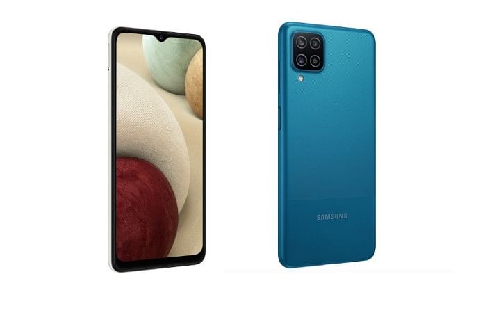 Samsung's Galaxy A12 is third best selling phone in the world in Q1, 2022. It comes with 6.5-inch HD+ Infinity-V display, Mediatek Helio P35 octa-core (2.3GHz x 4 cores + 1.8GHz x  4 cores) backed by Android 10 OS, 4GB RAM, 64GB/128GB storage, and a 5,000mAh battery. Credit: Samsung