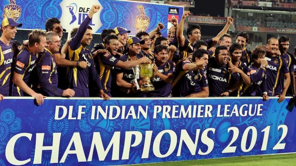 Under the leadership of Gautam Gambhir, KKR clinched their maiden IPL trophy in 2012 by registering a five-wicket win over Chennai Super Kings. Credit: BCCI