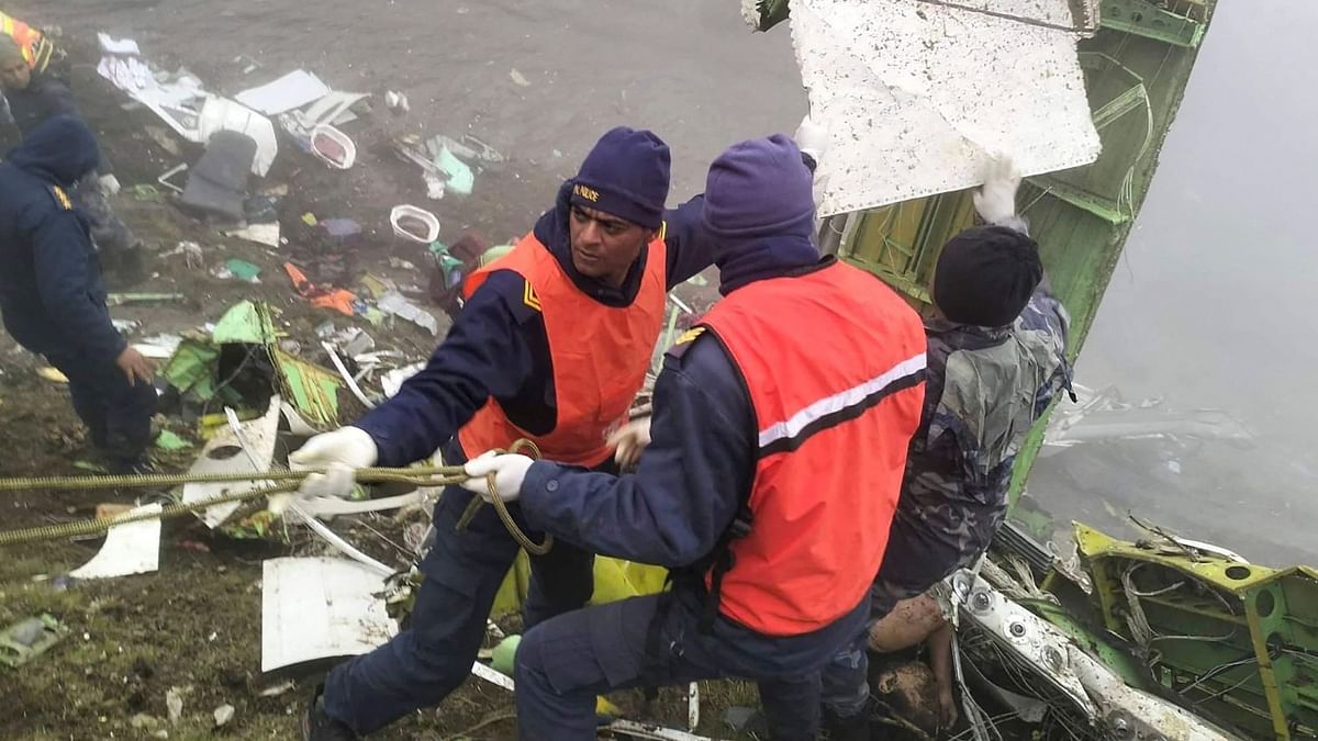 About 60 people were involved in the operation, including the army, police, mountain guides and locals, most of whom trekked uphill for miles on foot to get there. Credit: AFP Photo