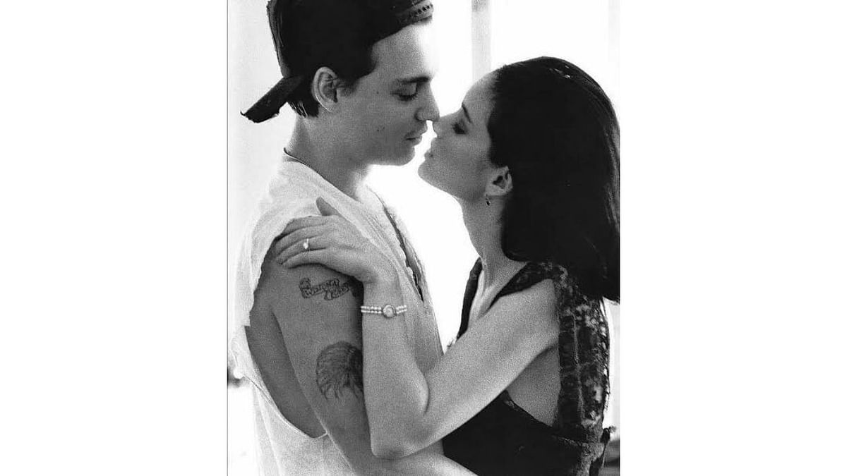 Winona Ryder - Johnny Depp saw Ryder for the first time at the screening of 'Great Balls of Fire' in 1989. Depp fell in love with her and even got her name inked on his body. However, the relationship turned sour and the duo got separated in 1993. Credit: Twitter/andrewxflorence