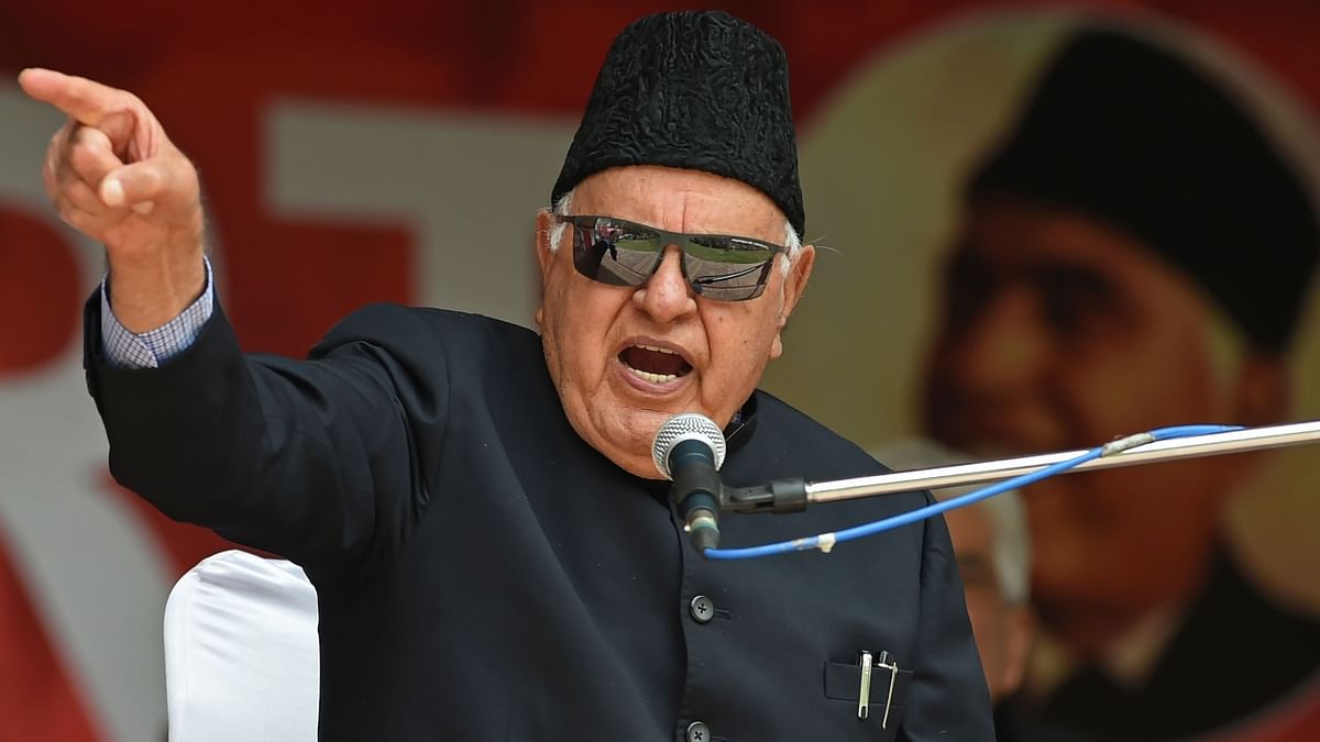 National Conference president Farooq Abdullah was grilled recently by the Enforcement Directorate in connection with a money laundering case linked to alleged financial irregularities in the Jammu and Kashmir Cricket Association. Credit: PTI Photo