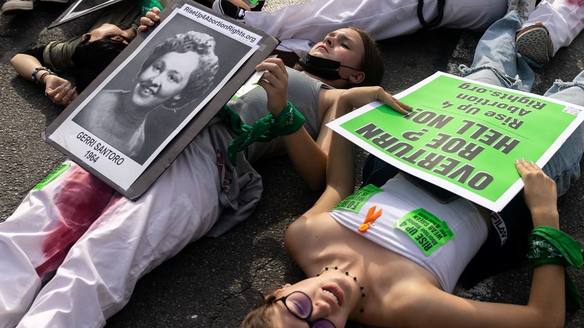 Abortion rights protesters hold a youth rally in New York. Credit: Reuters Photo