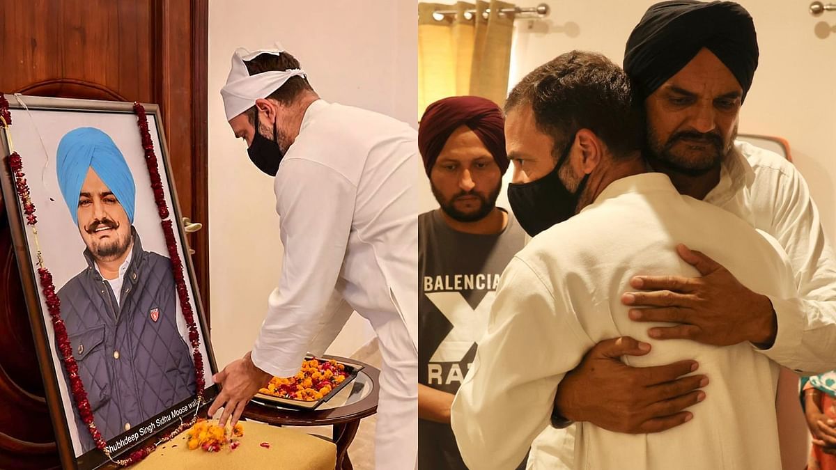 Rahul Gandhi visits Sidhu Moosewala's home, expresses condolences