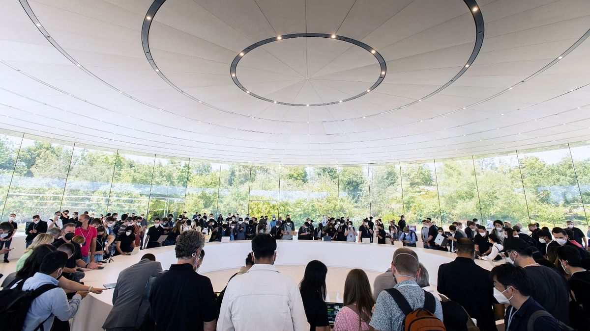 More than two years into the coronavirus pandemic, Apple made a big push to return to normalcy by inviting hundreds of software developers and journalists to its campus for an unveiling of a range of new software features that expand the iPhone’s utility. Credit: AFP Photo