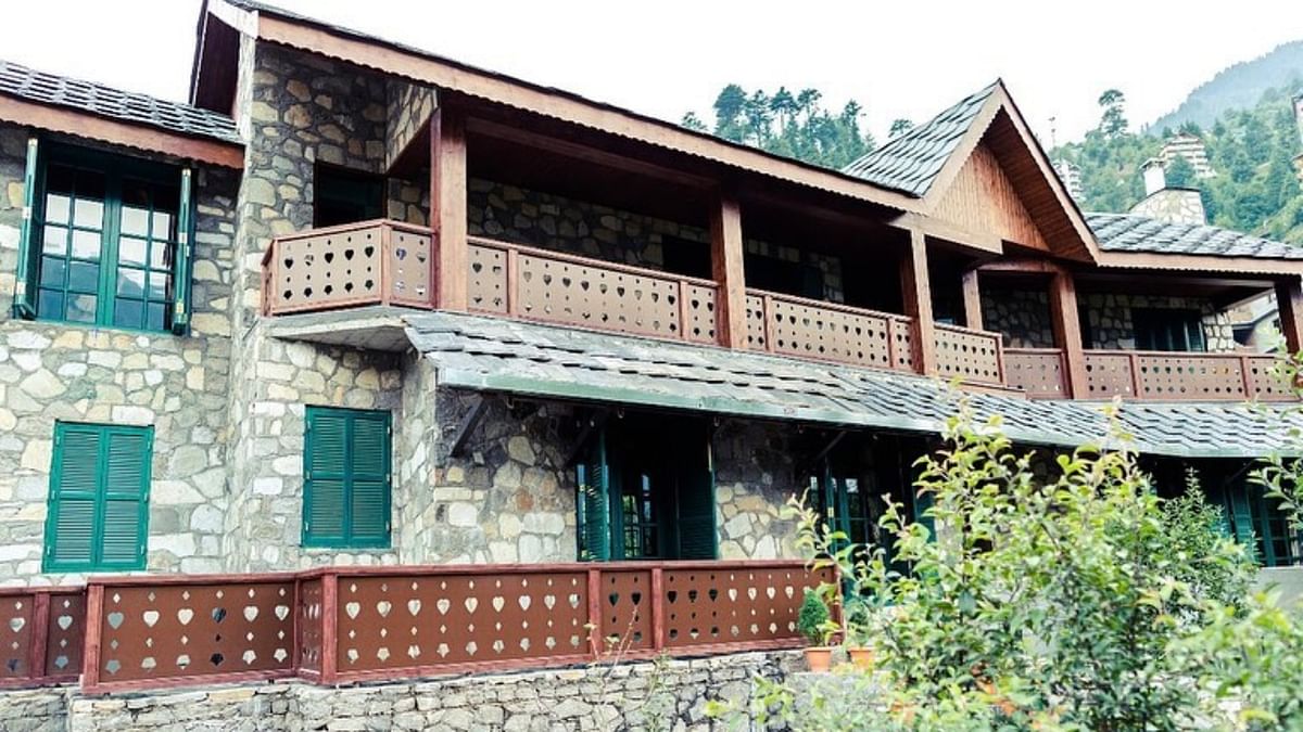 She posted a series of pictures of her typical mountain house in Manali. Credit: Instagram/kanganaranaut