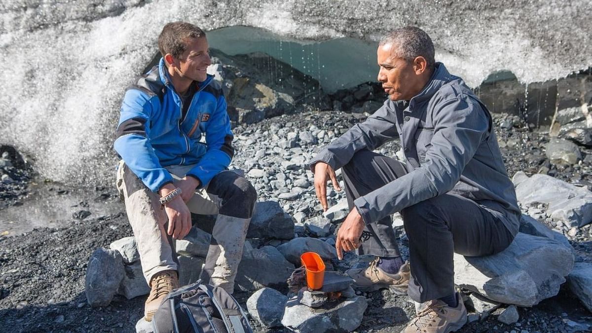 Former US President Barack Obama joined Bear Grylls for a special trek across the Alaskan wilderness in September 2016. Credit: Instagram/beargrylls