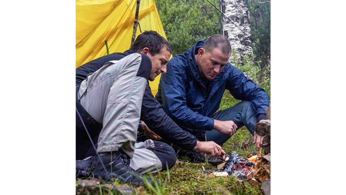 American actor Channing Tatum made his second appearance on 'Running Wild with Bear Grylls' where he headed to the mountains of Norway to test if his survival skills are at par with Bear Grylls, in tough temperatures. Credit: Instagram/beargrylls