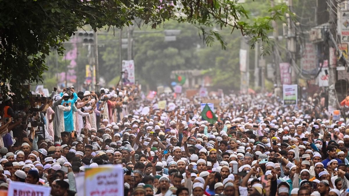 Another still from the Dhaka rally. Credit: AFP Photo