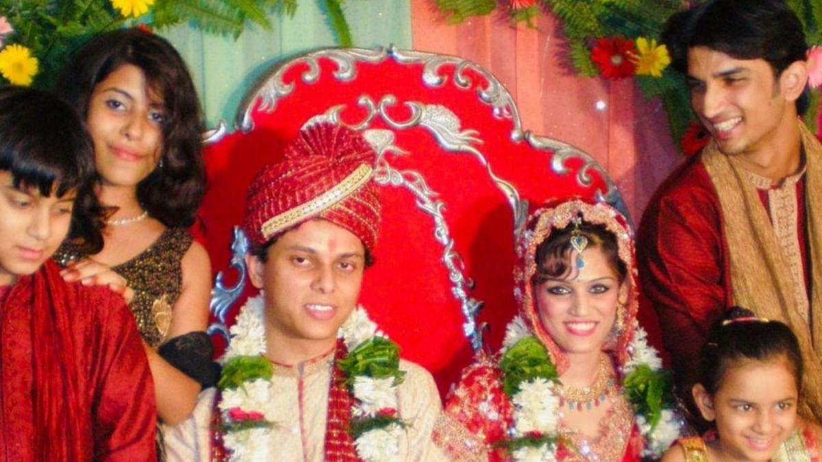 Sushant at his sister's wedding.