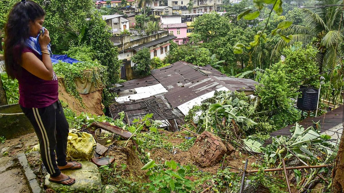 Amid incessant rainfall, fresh landslides were reported from various parts of the hill’s district. Credit: PTI Photo