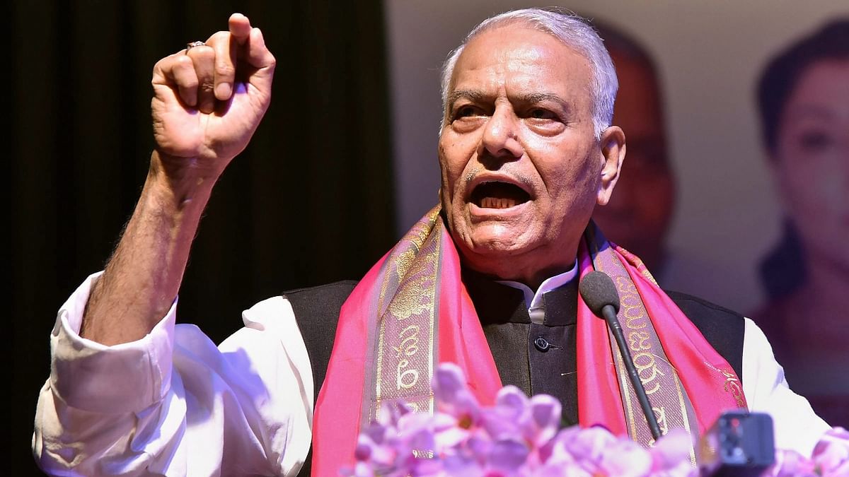 Yashwant Sinha: The rebel BJP leader and a present leader of the Trinamool Congress are also on the list of probable candidates who can be fielded by the Opposition for the polls. Credit: PTI Photo