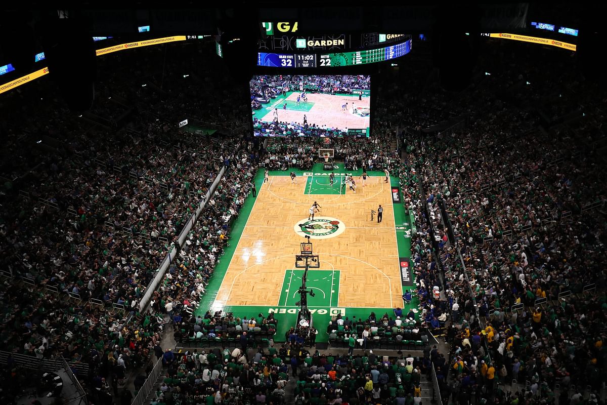 A general view in Game Six of the 2022 NBA Finals between the Golden State Warriors and the Boston Celtics at TD Garden. Credit: AFP Photo