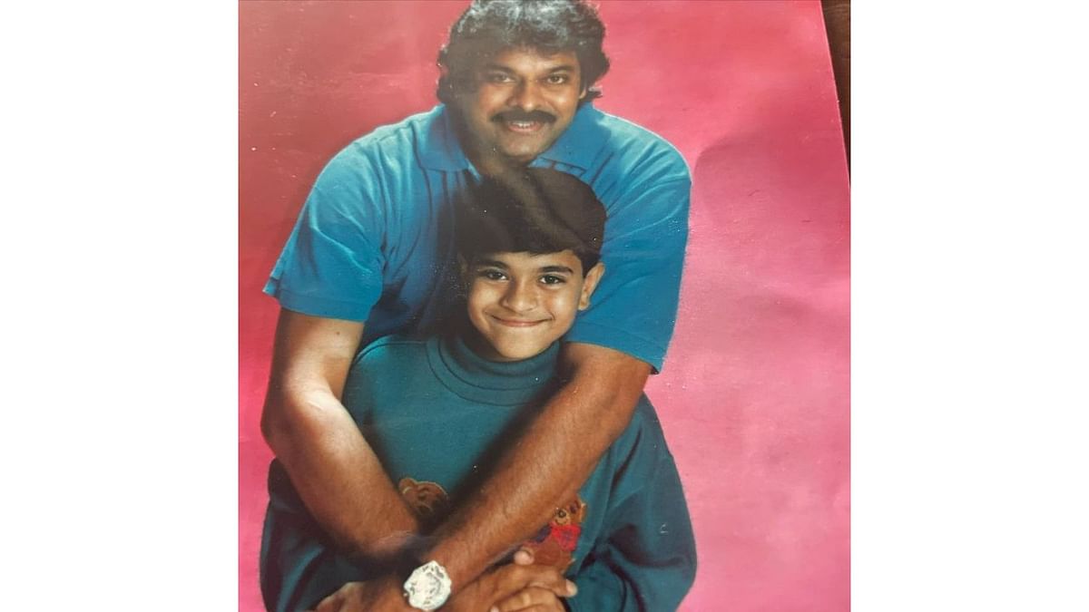 On Father's Day, Ram Charan took to social media to share a throwback picture with his father Chiranjeevi. Credit: Instagram/@alwaysramcharan