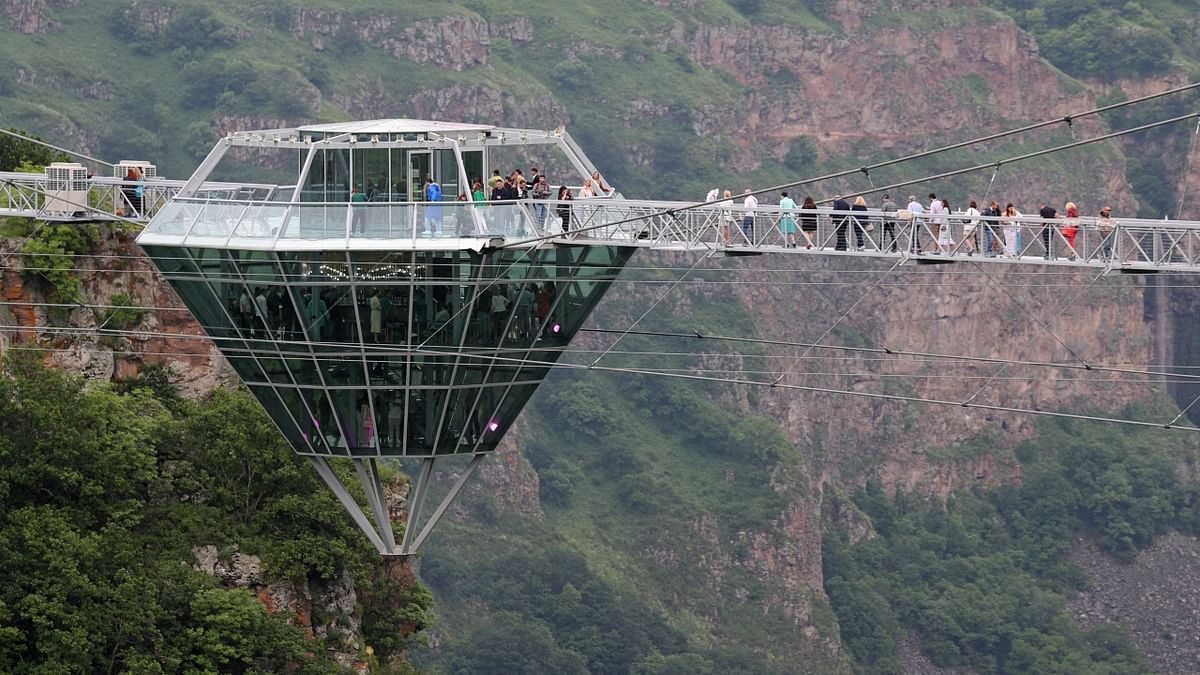 Georgia's new diamond-shaped hanging bridge offers amazing views; See Pics