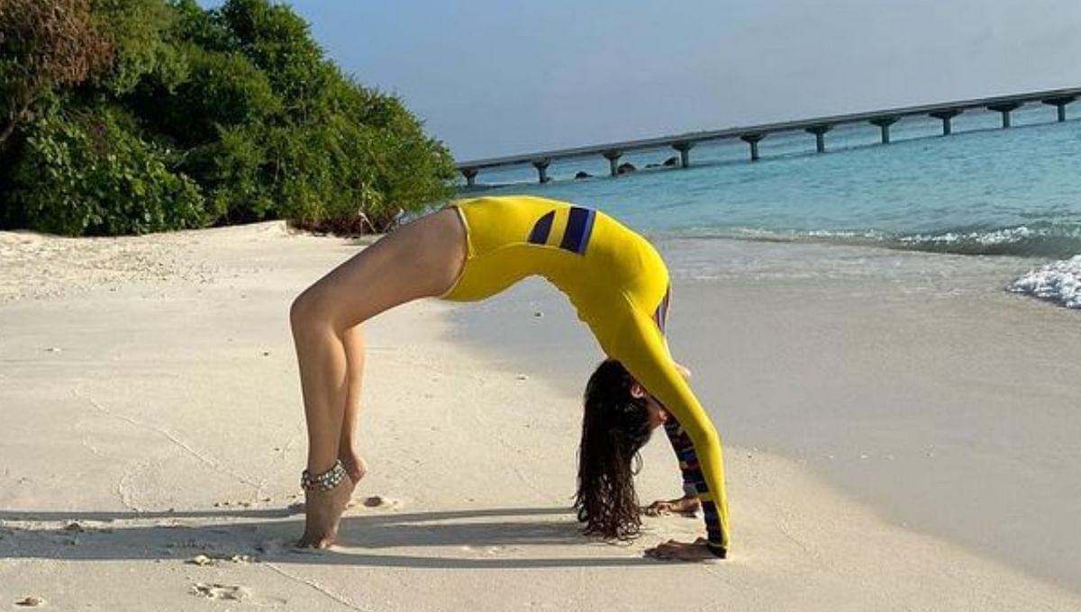The secret behind Hansika Motwani's envious body is her strict yoga regime. Credit: Instagram/ihansika