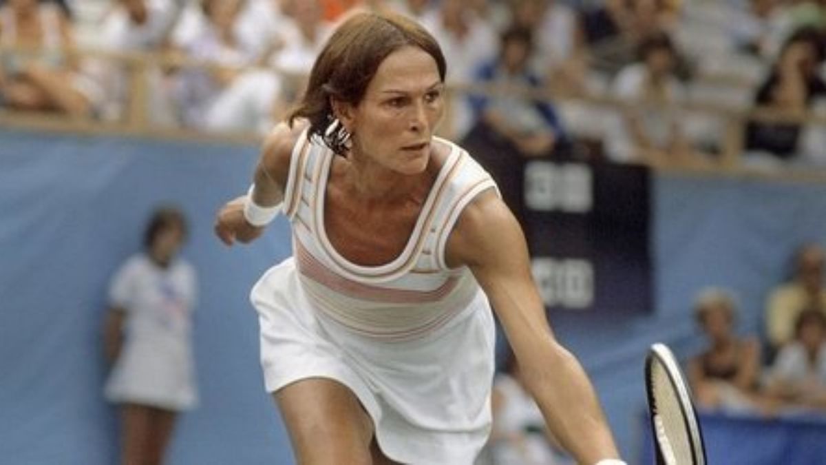 Renee Richards, who was born Richard Raskind, was an American ophthalmologist, author and former professional tennis player. She managed to create a new life for herself as a woman after a gender-affirming surgery in 1975. Credit: Twitter/TheChrisMosier