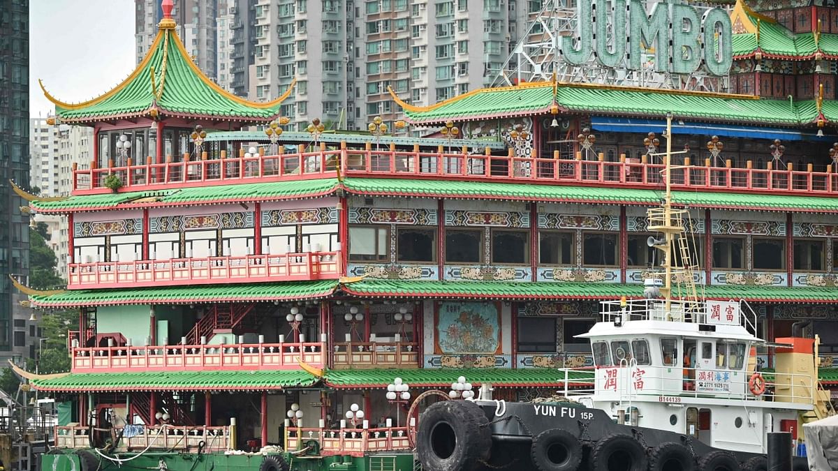 Jumbo Floating Restaurant was forced to close in 2020 due to the pandemic, and all staff were laid off. Credit: AFP Photo