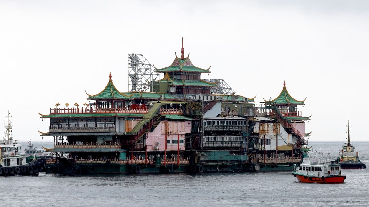 Wong Chi-wah, a boat operator in Aberdeen Harbour, said that in the glory days of the Jumbo Floating Restaurant in the 1990s, flocks of Japanese tourists would visit the restaurants. Credit: Reuters Photo